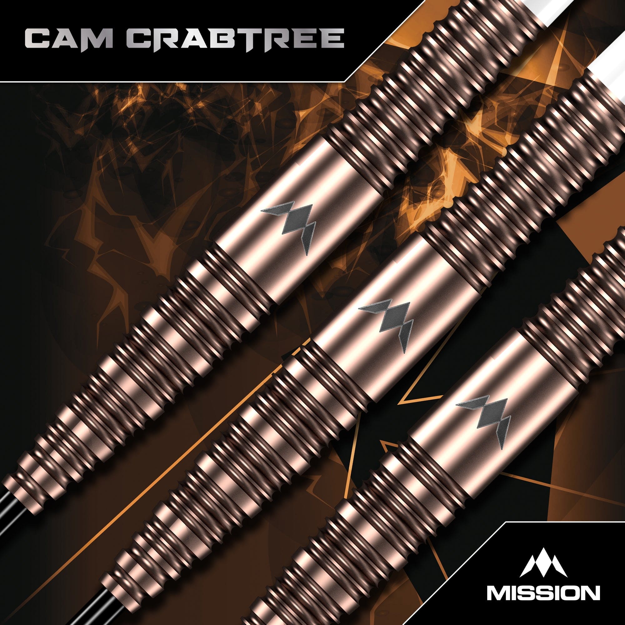 Mission Cam Crabtree Darts - Steel Tip 95% Tungsten - V2