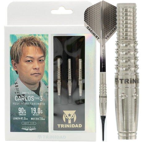 Trinidad Pro Darts - Soft Tip - 90% Tungsten - Carlos 3 - 19g