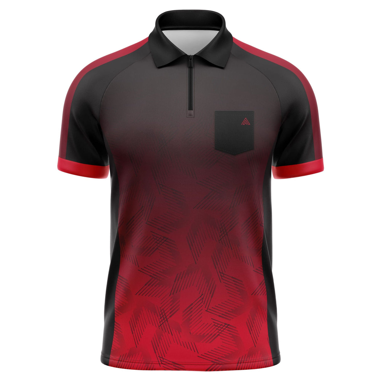 Arraz - Chevron - Black & Red - Dart Shirt