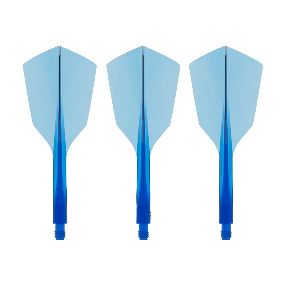 Condor AXE 120 Dart Flights - Narrow - Clear Blue