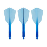 Condor AXE 120 Dart Flights - Narrow - Clear Blue
