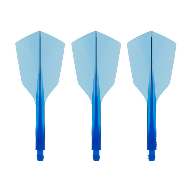 Condor AXE 120 Dart Flights - Narrow - Clear Blue