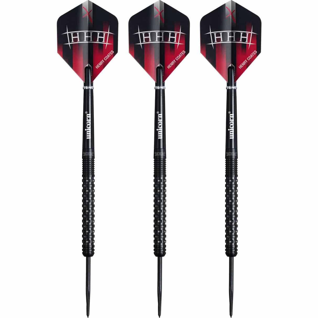 Unicorn Global Darts - Steel Tip - 90% Tungsten - Henry Coates - Phase 2 22g