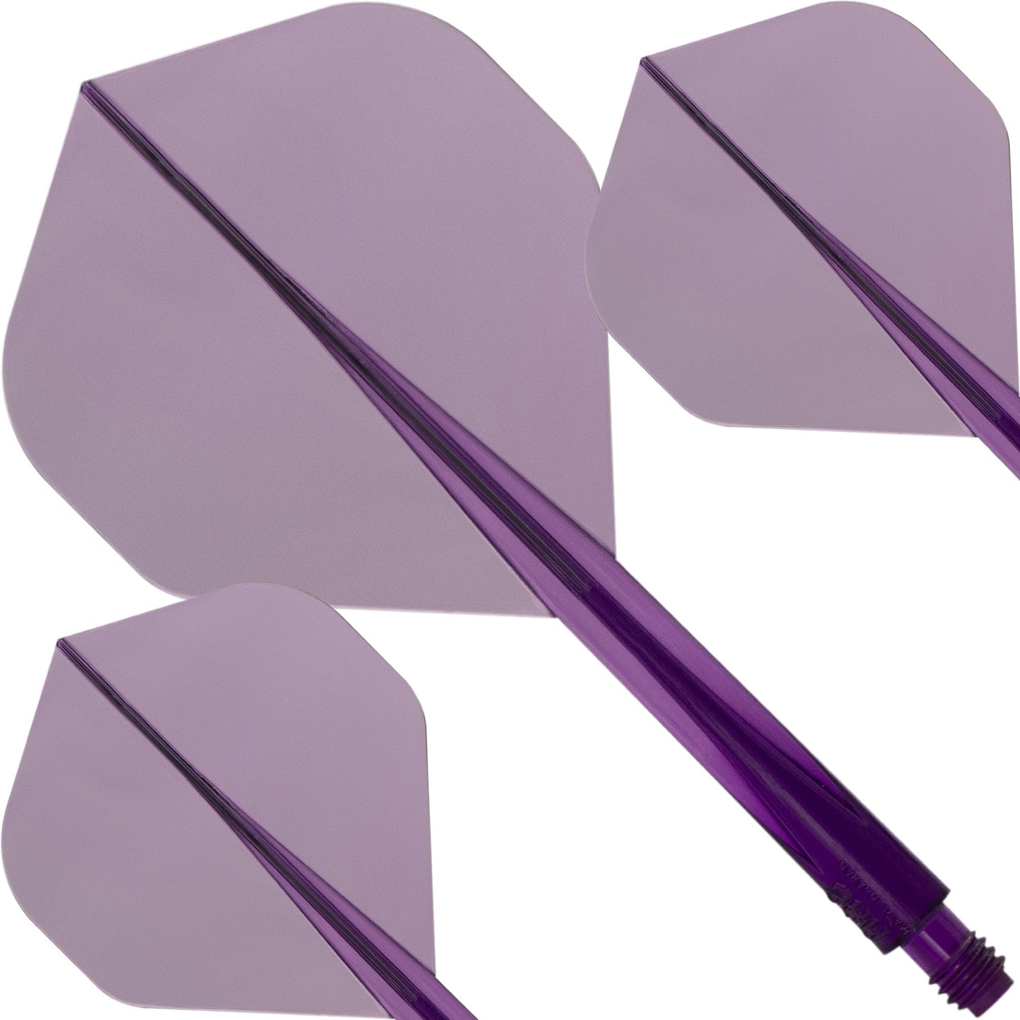 Condor AXE Dart Flights - Standard - Clear Purple