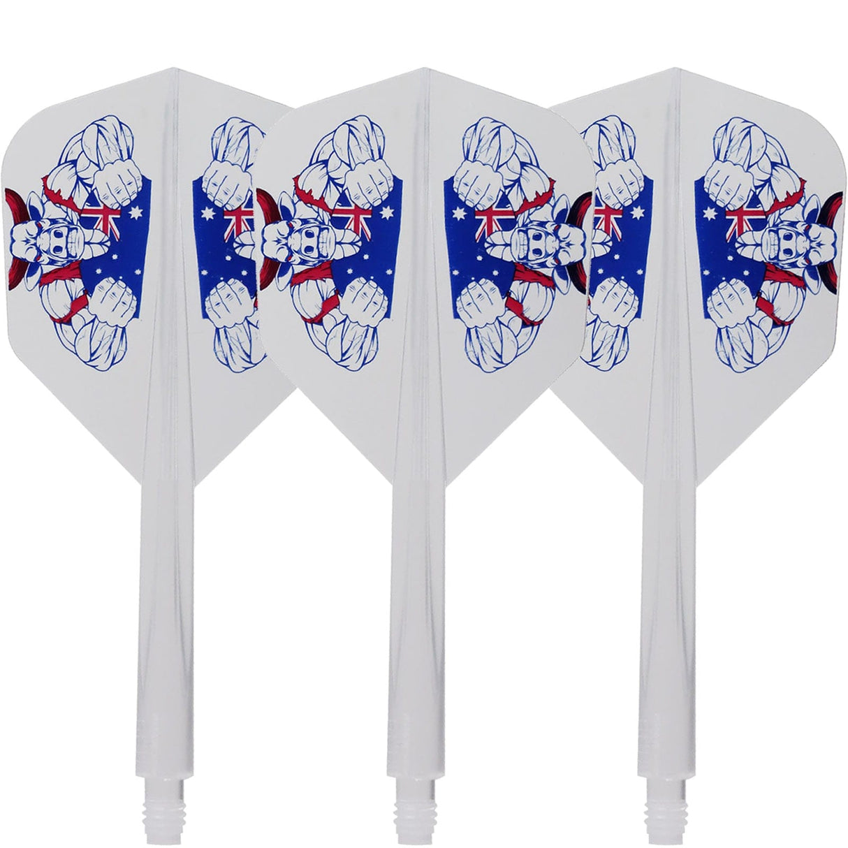 *Condor AXE Dart Flights - Small - The Bull - Clear