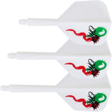 *Condor AXE Dart Flights - Small - Red Crown - White