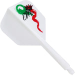 *Condor AXE Dart Flights - Small - Red Crown - White Medium