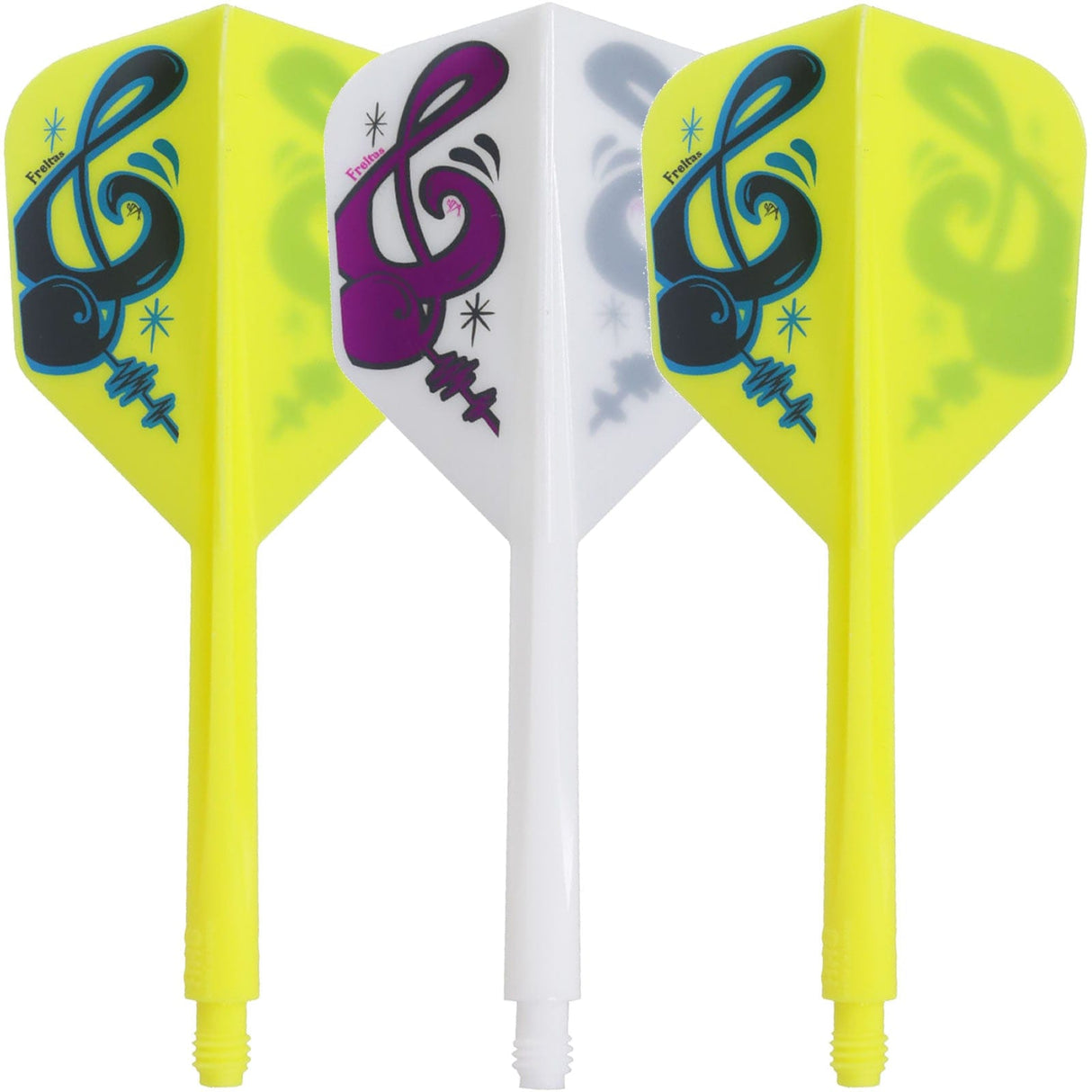 *Condor AXE Dart Flights - Small - Musical Note - Mix Long