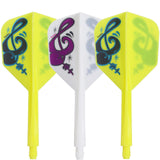 *Condor AXE Dart Flights - Small - Musical Note - Mix Medium