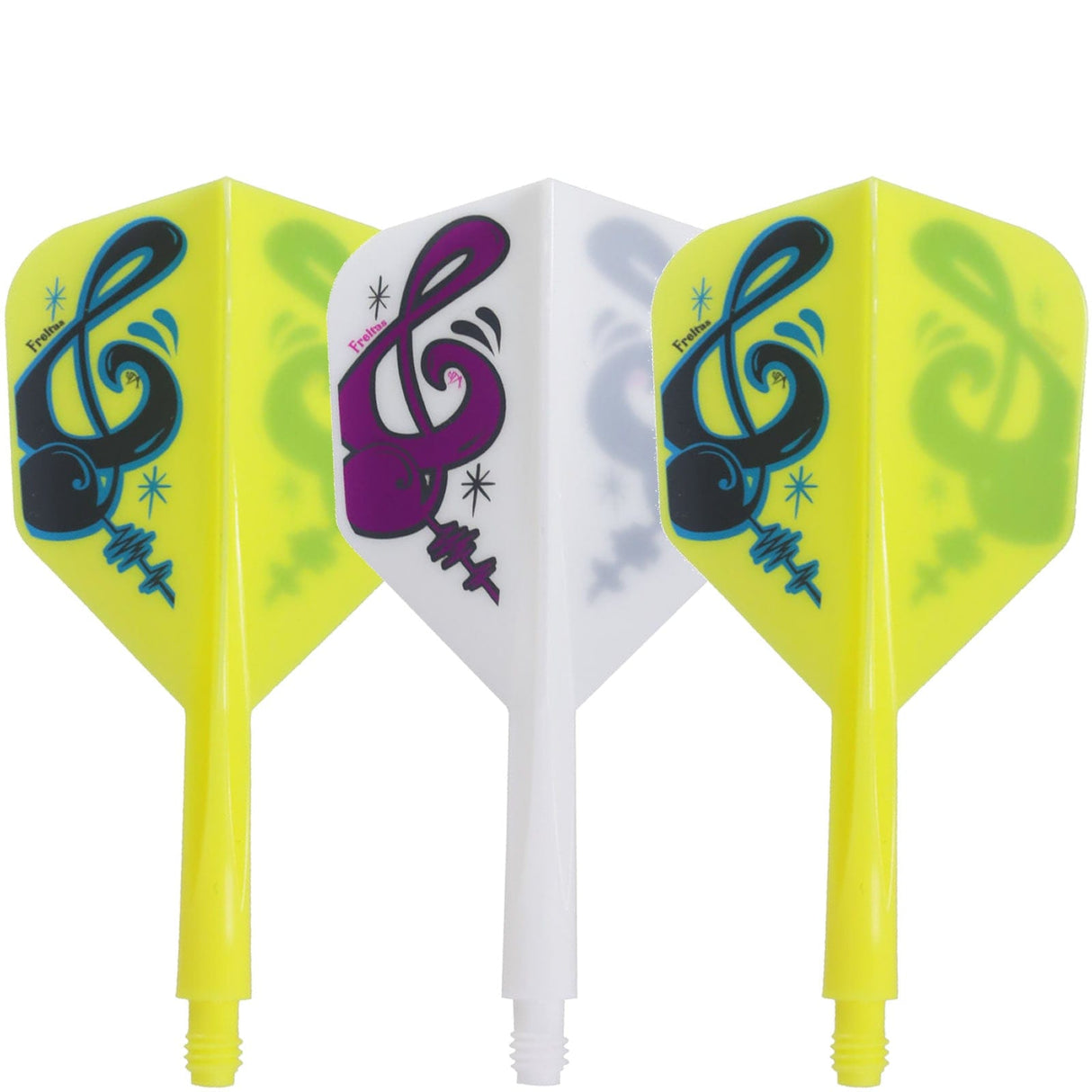 *Condor AXE Dart Flights - Small - Musical Note - Mix Short