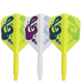 *Condor AXE Dart Flights - Small - Musical Note - Mix Short