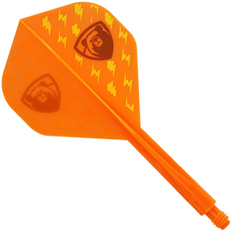 *Condor AXE Player Series Dart Flights - Miyu Miyawaki - Thunderbolt Bear - Standard - Orange Short