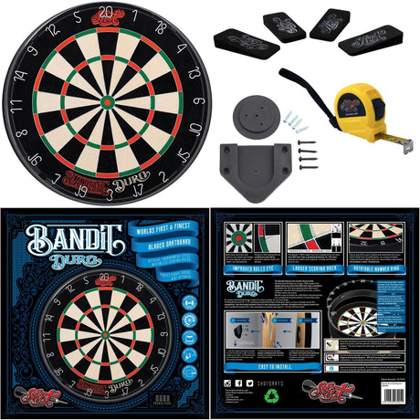 *Shot Bandit Duro Dartboard - Professional - 2019 Dense Version