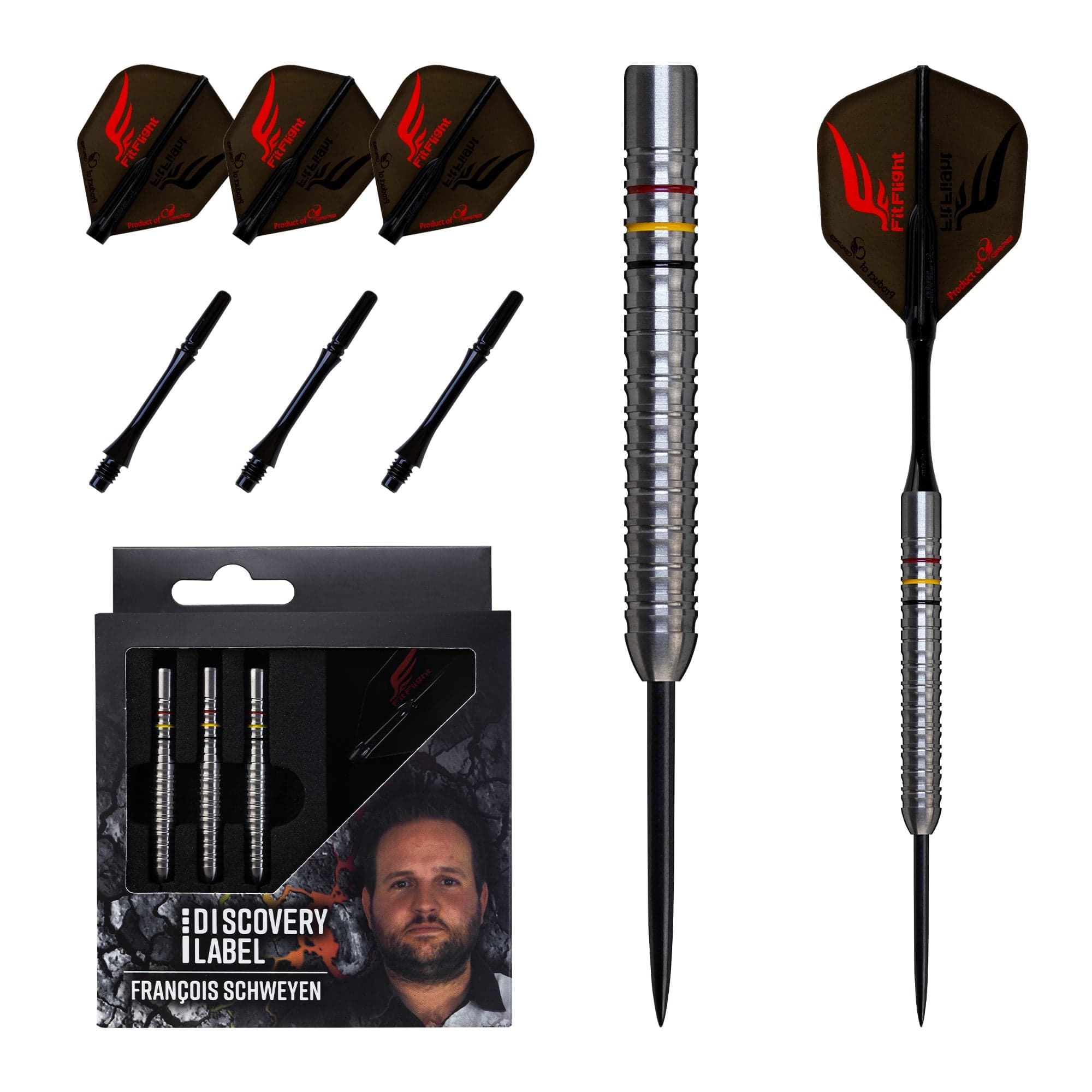 Cosmo Discovery Label Darts - Steel Tip - 90% Tungsten - Francois Sch
