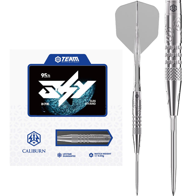 Caliburn Player Darts - Steel Tip - 95% Tungsten - Sky - 22g