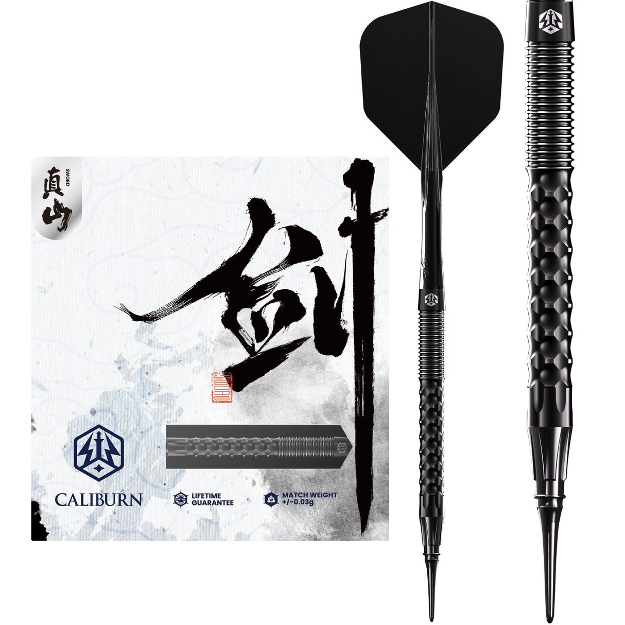Caliburn Sword Darts - Soft Tip - 95% Tungsten - S1 - 19.5g