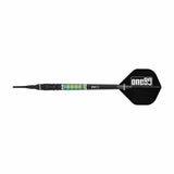 One80 Desmond Chin Darts - Soft Tip - 90% Tungsten - V2 - Black & Rainbow - 20g