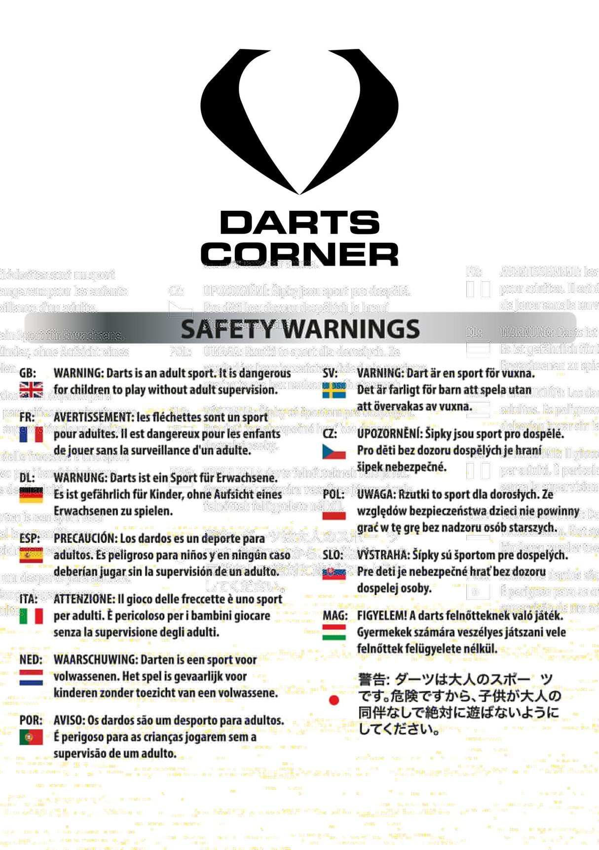 Darts Corner - UKDA Dartboard Surround - Heavy Duty - UKDA National League