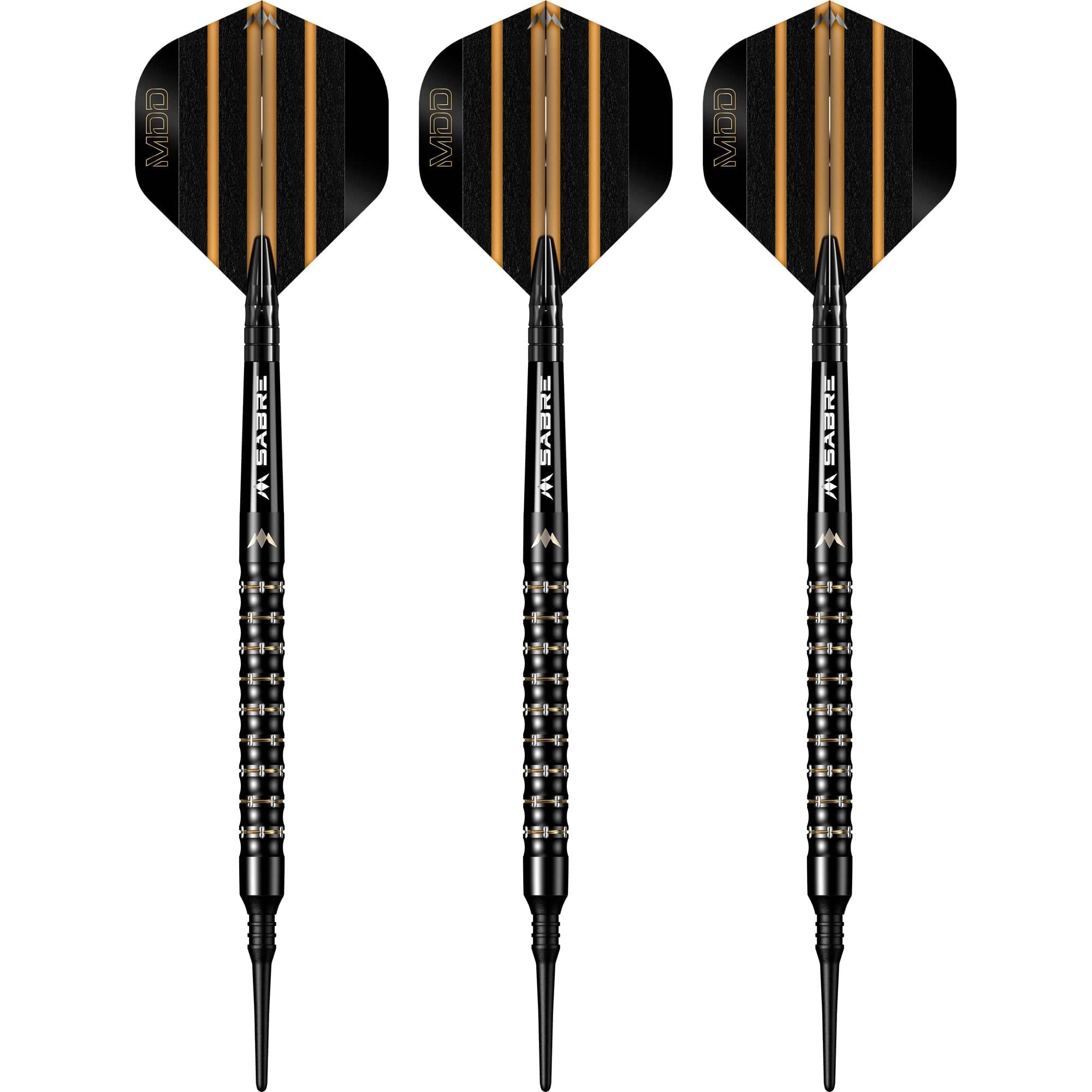 Mission Mike De Decker Darts - Soft Tip - 95% Tungsten - Black & Gold