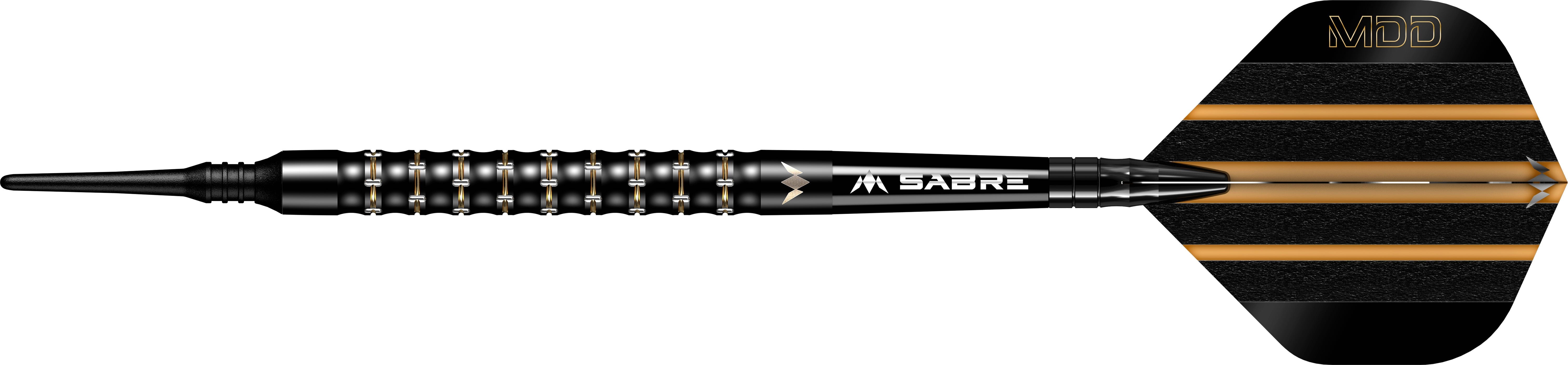 Mission Mike De Decker Darts - Soft Tip - 95% Tungsten - Black & Gold