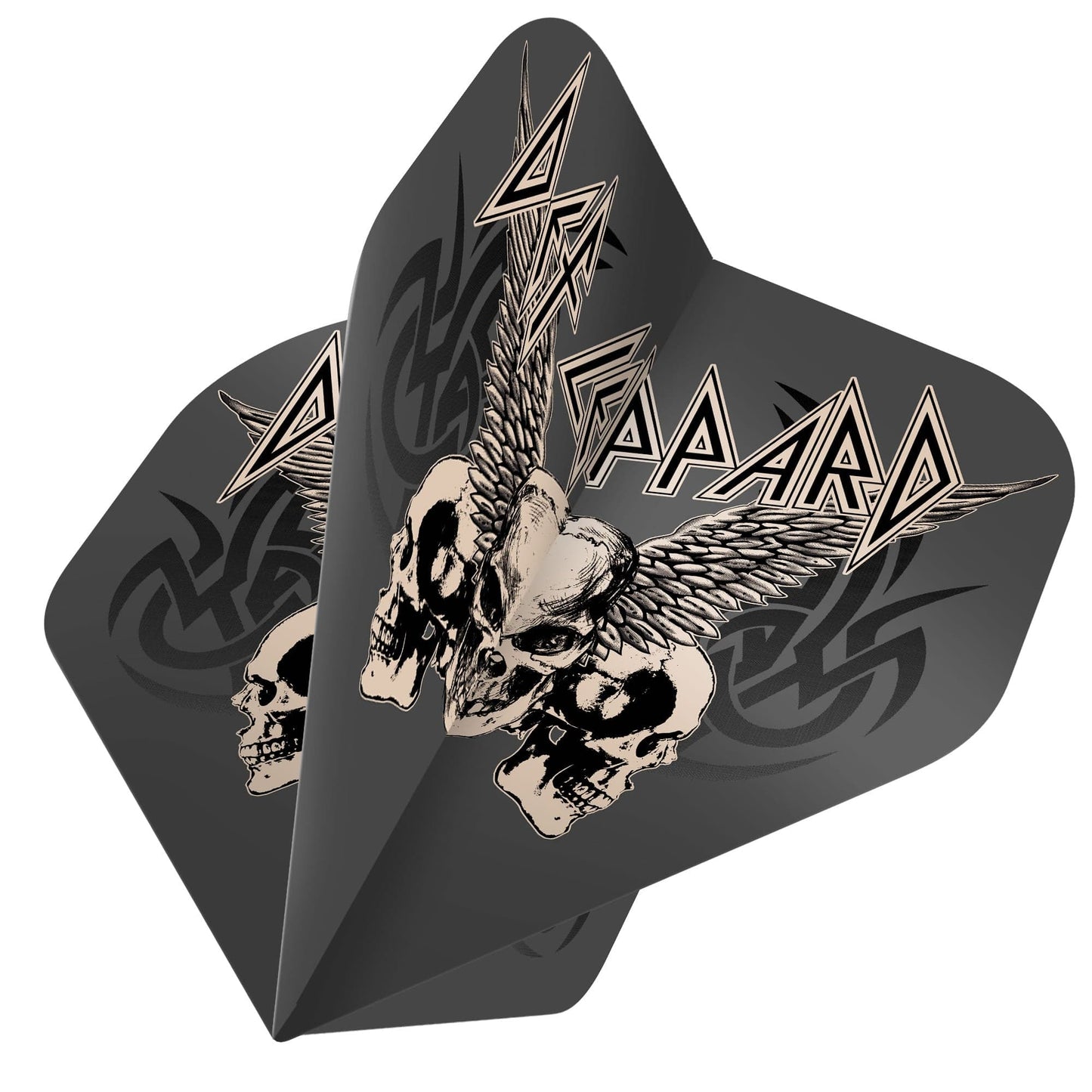 Def Leppard Dart Flights - Official Licensed - 100 Micron - No2 - Std - F1 - Skulls with Wings
