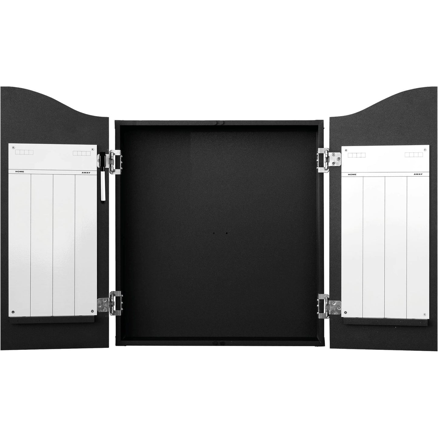 Def Leppard Dartboard Cabinet - Official Licensed - C1 - Premium Black - Shattered Glass