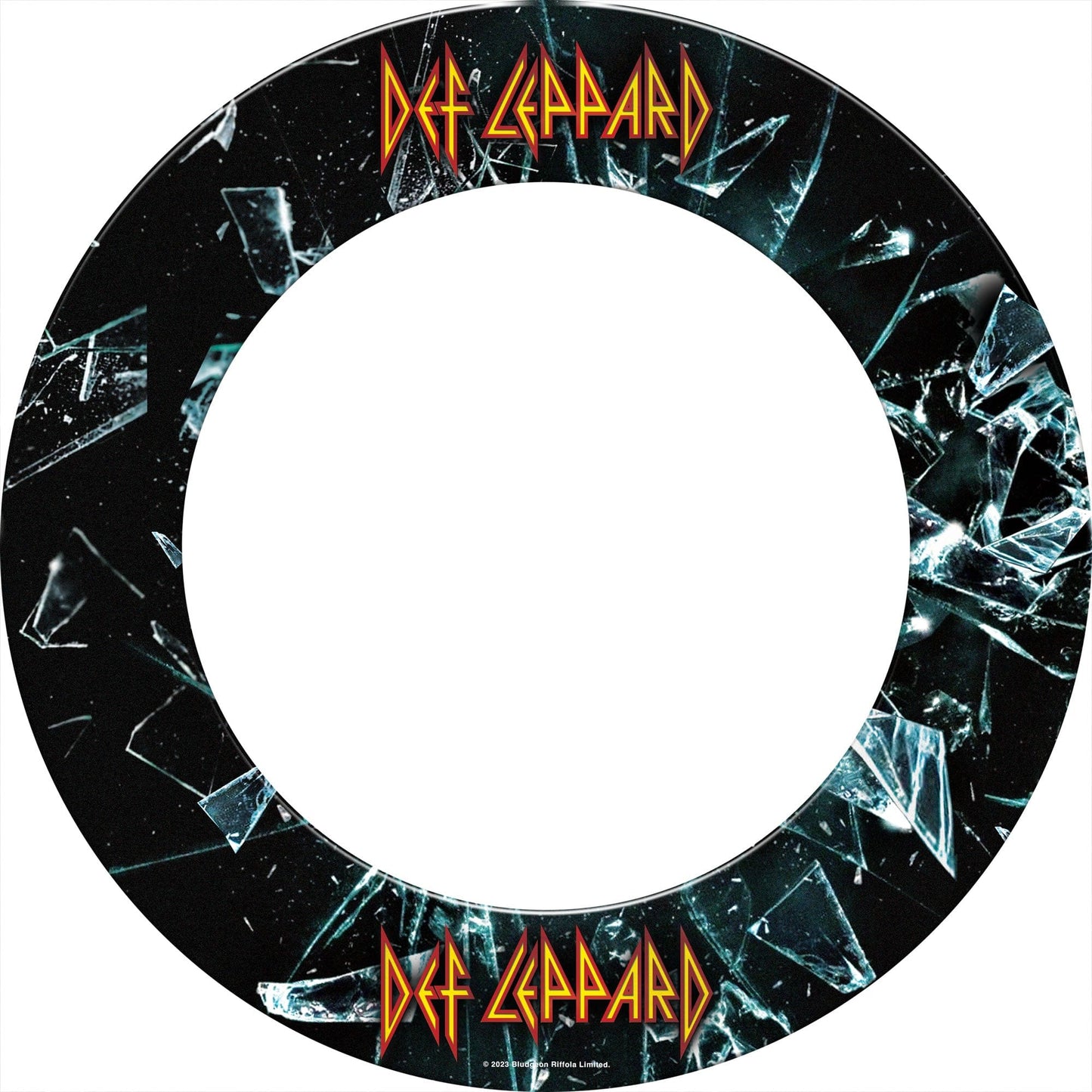 Def Leppard Dartboard Surround - Official Licensed - S2 - Professional - Shattered Glass
