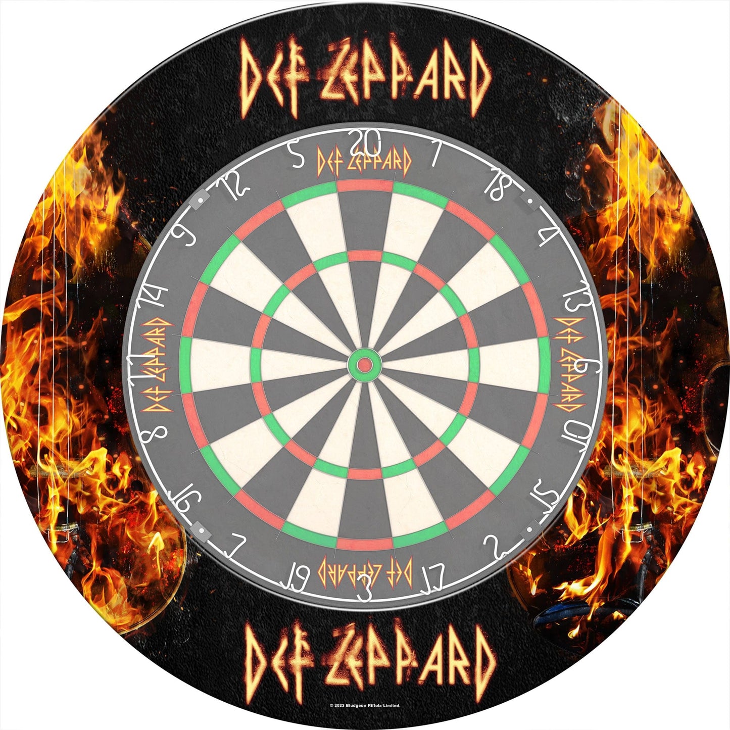 Def Leppard Dartboard Surround - Official Licensed - S4 - Professional - Flames
