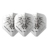 L-Style EZ Dart Flights - Integrated Shaft Cap - L1EZ - Dominik Grüllich - White