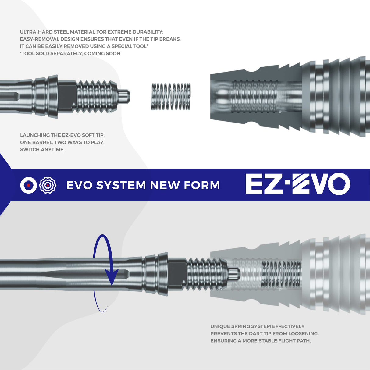 CALIBURN EZ-EVO Anti-Loosening Springs - 30pcs per bag