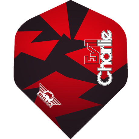 *Bulls Karel Sedlacek Dart Flights - 100 - Std - Black Red