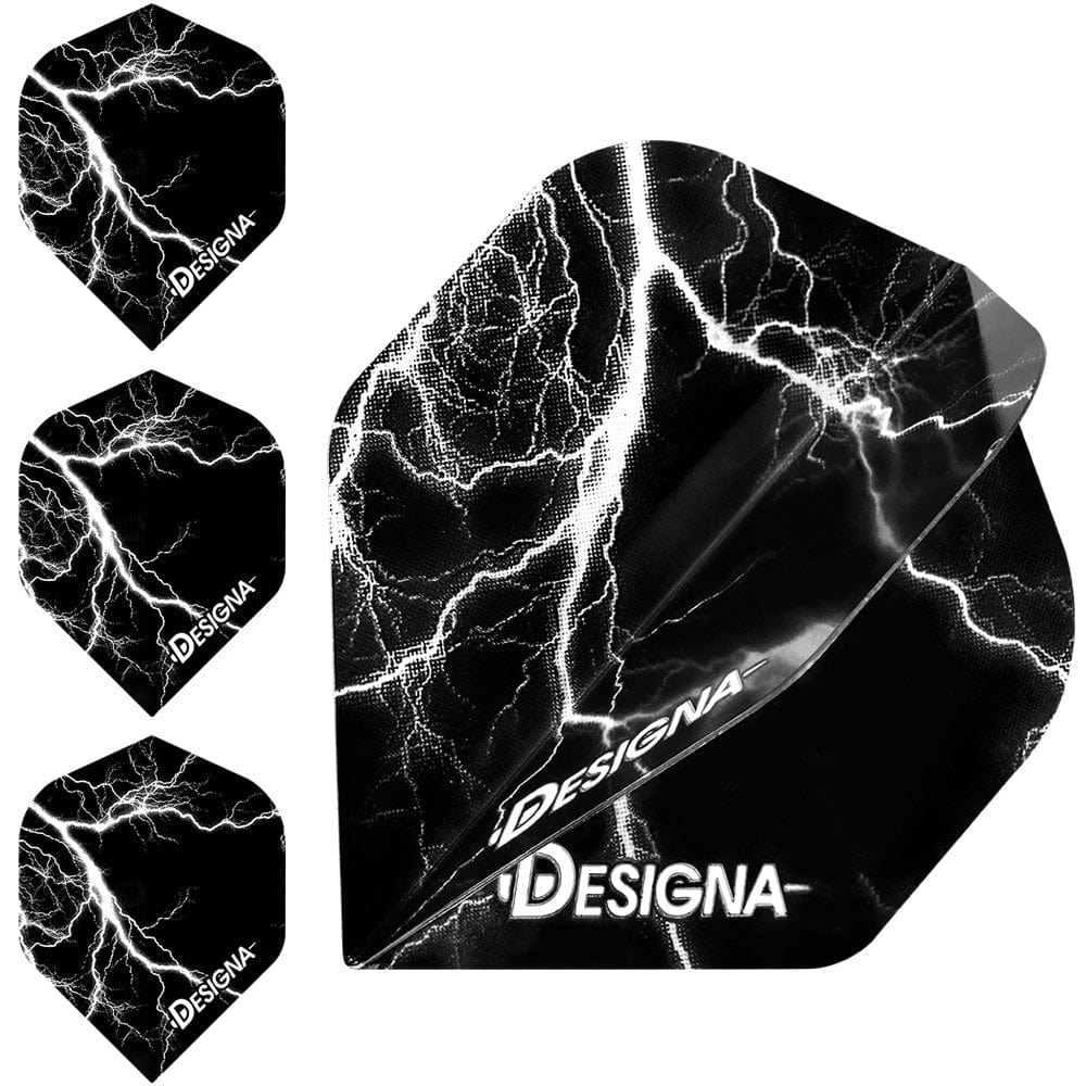 *Designa Lightning Strike Dart Flights - Extra Strong - Std