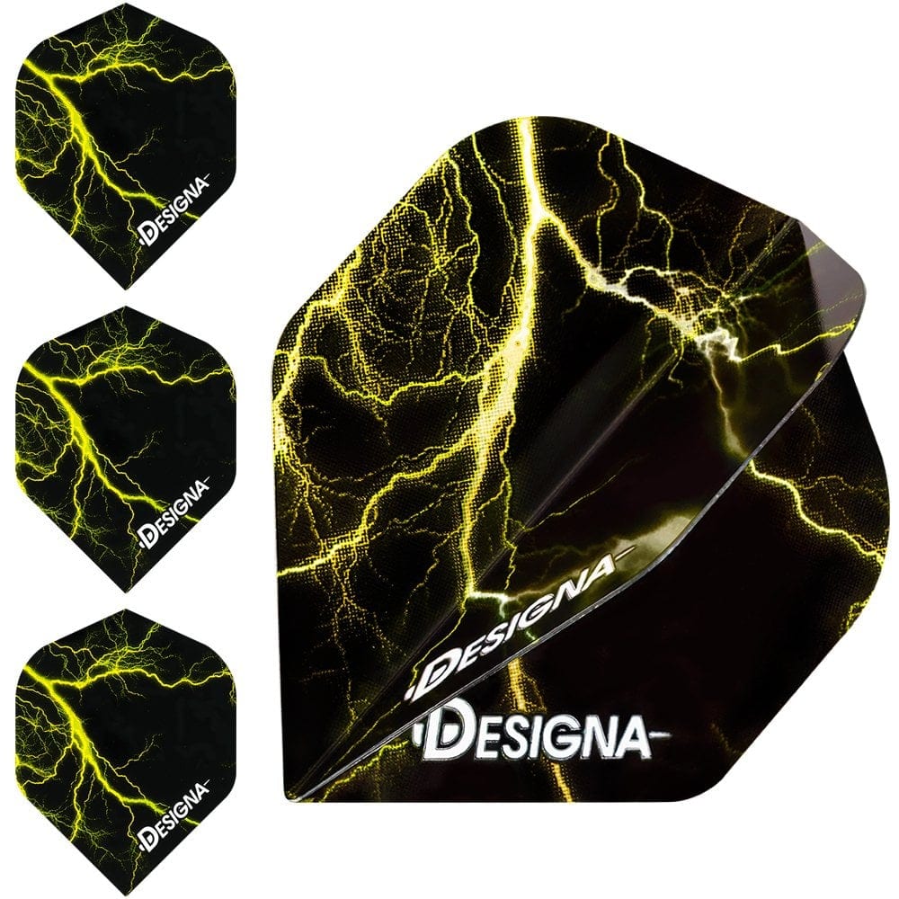 *Designa Lightning Strike Dart Flights - Extra Strong - Std