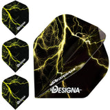*Designa Lightning Strike Dart Flights - Extra Strong - Std