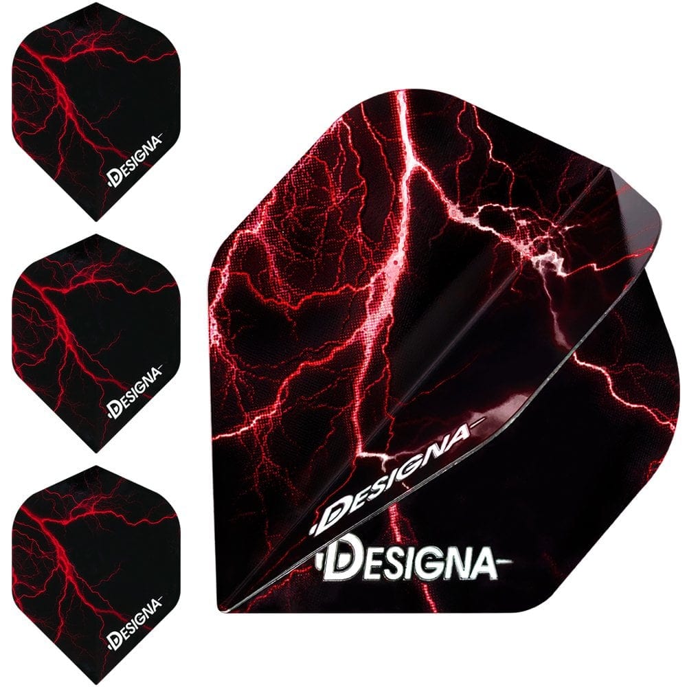 *Designa Lightning Strike Dart Flights - Extra Strong - Std
