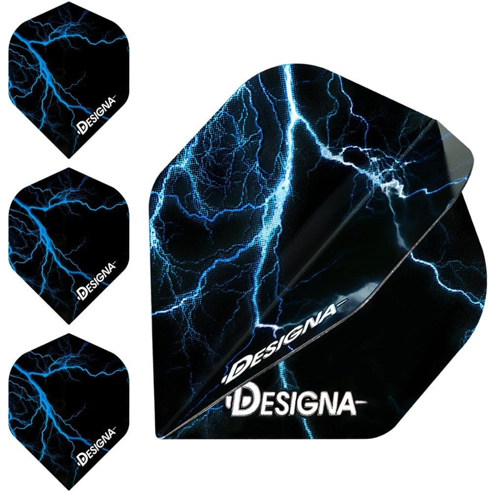 *Designa Lightning Strike Dart Flights - Extra Strong - Std