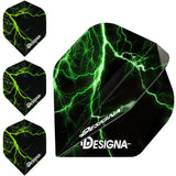 *Designa Lightning Strike Dart Flights - Extra Strong - Std