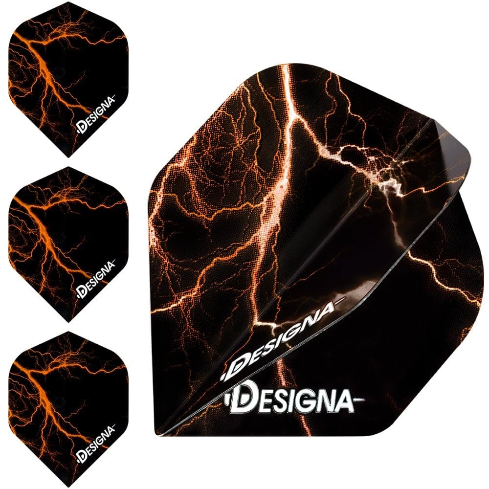 *Designa Lightning Strike Dart Flights - Extra Strong - Std