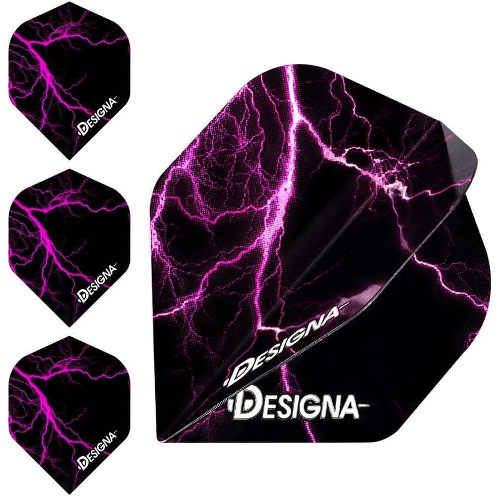 *Designa Lightning Strike Dart Flights - Extra Strong - Std