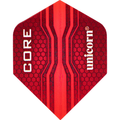 *Unicorn Core 75 Dart Flights - Plus Std - Core - Red