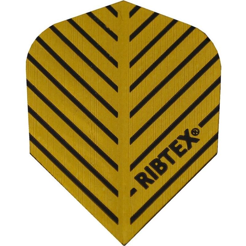 *Ribtex Dart Flights - Standard Shape - Stripes Gold Black