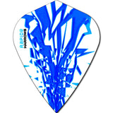 *Harrows Rapide Dart Flights - Kite Shape - 100 Micron Aqua Blue