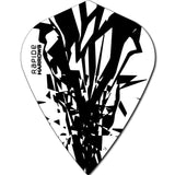 *Harrows Rapide Dart Flights - Kite Shape - 100 Micron Smokey