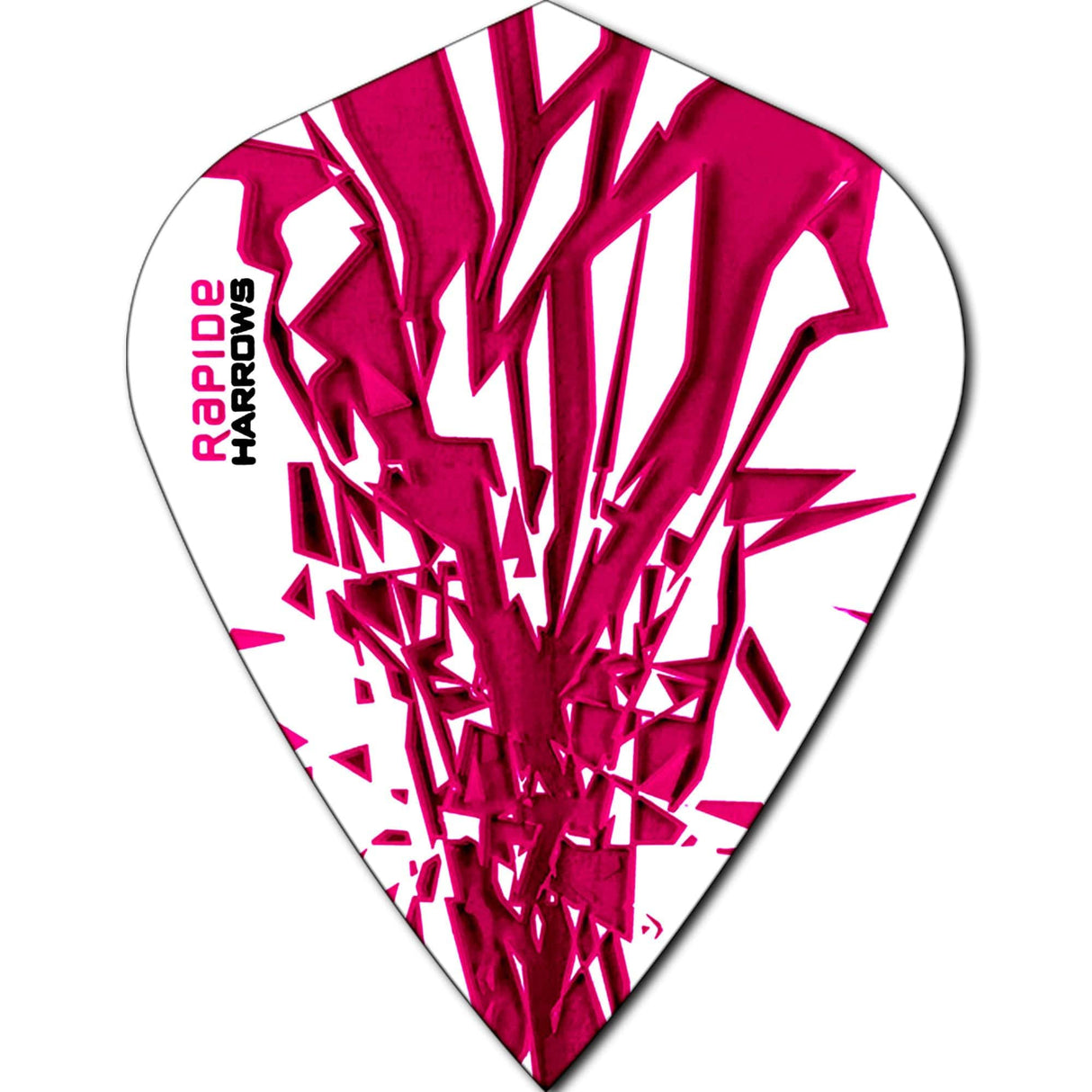 *Harrows Rapide Dart Flights - Kite Shape - 100 Micron Pink
