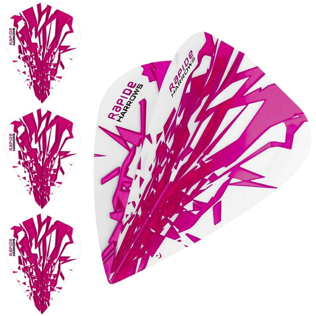 *Harrows Rapide Dart Flights - Kite Shape - 100 Micron
