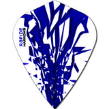 *Harrows Rapide Dart Flights - Kite Shape - 100 Micron Dark Blue