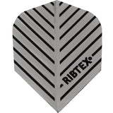 *Ribtex Dart Flights - Standard Shape - Stripes Silver Black