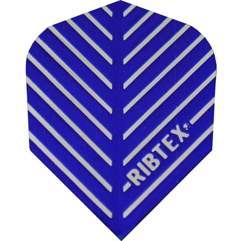 *Ribtex Dart Flights - Standard Shape - Stripes Blue Silver