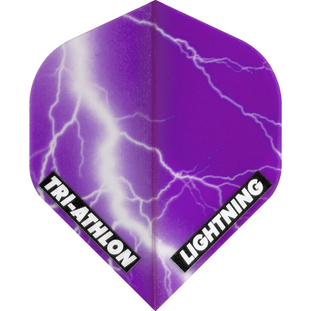 *McKicks Lightning Dart Flights - Triathlon - Std - Clear Clear Purple