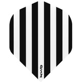 *Dart Flights - Designa DSX Football - No2 - Std Black White